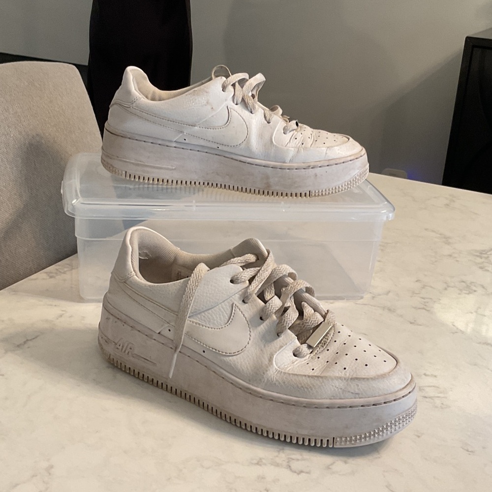 Nike Women's White Leather Sneakers